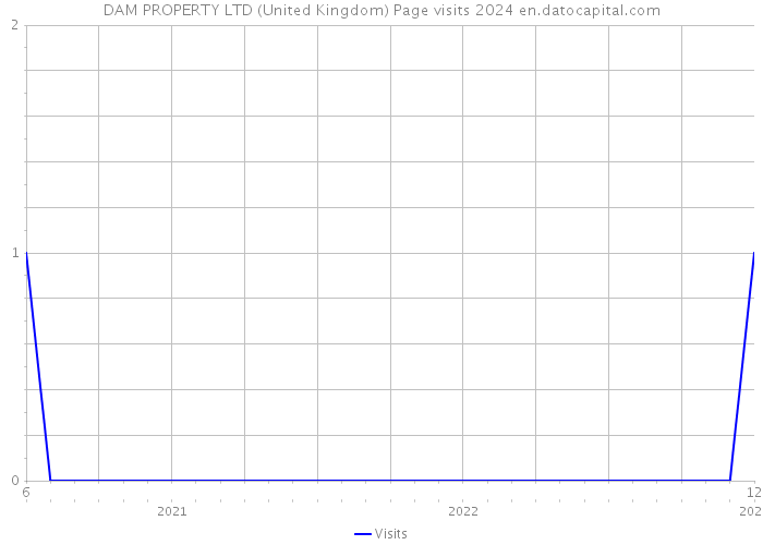 DAM PROPERTY LTD (United Kingdom) Page visits 2024 