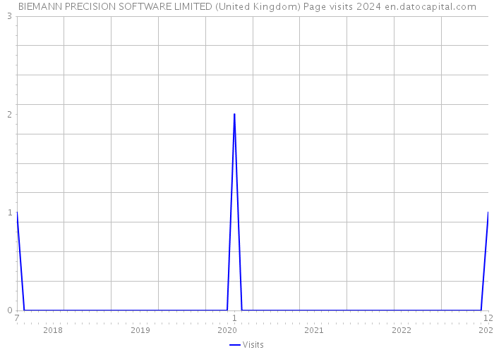 BIEMANN PRECISION SOFTWARE LIMITED (United Kingdom) Page visits 2024 