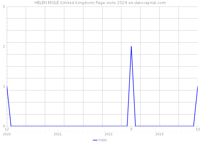 HELEN MOLE (United Kingdom) Page visits 2024 