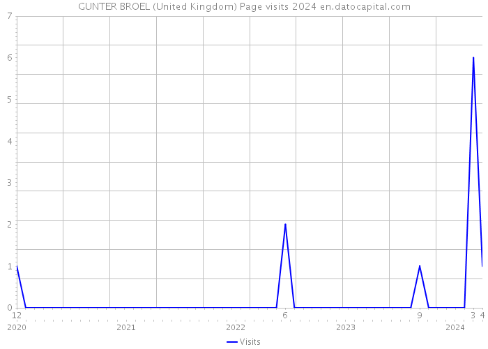 GUNTER BROEL (United Kingdom) Page visits 2024 