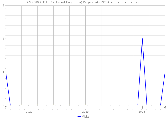G&G GROUP LTD (United Kingdom) Page visits 2024 