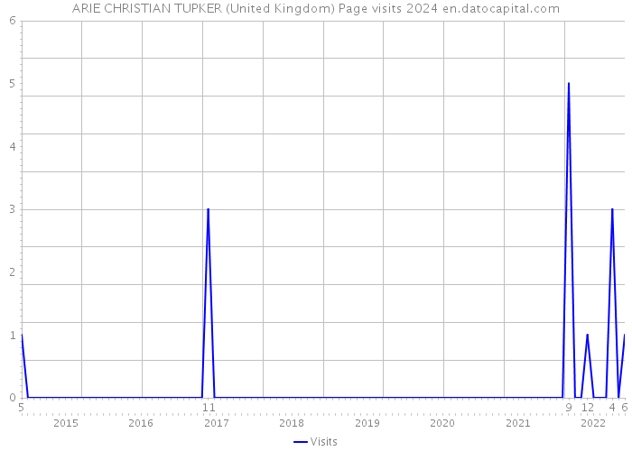 ARIE CHRISTIAN TUPKER (United Kingdom) Page visits 2024 