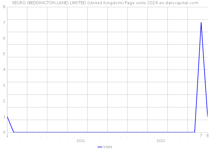 SEGRO (BEDDINGTON LANE) LIMITED (United Kingdom) Page visits 2024 
