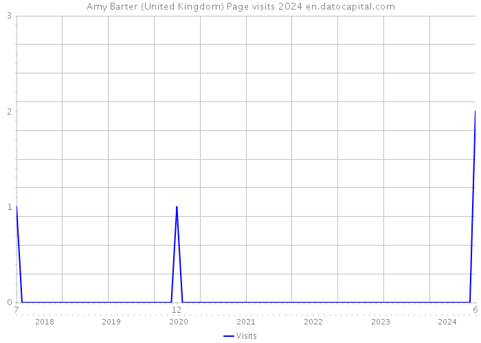 Amy Barter (United Kingdom) Page visits 2024 