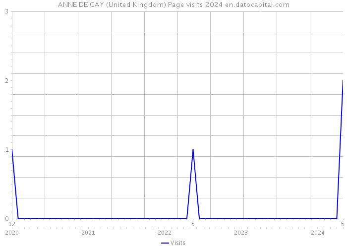 ANNE DE GAY (United Kingdom) Page visits 2024 