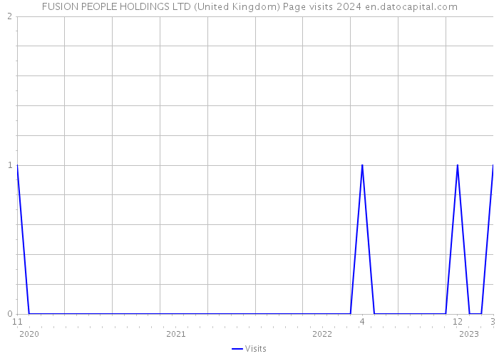 FUSION PEOPLE HOLDINGS LTD (United Kingdom) Page visits 2024 