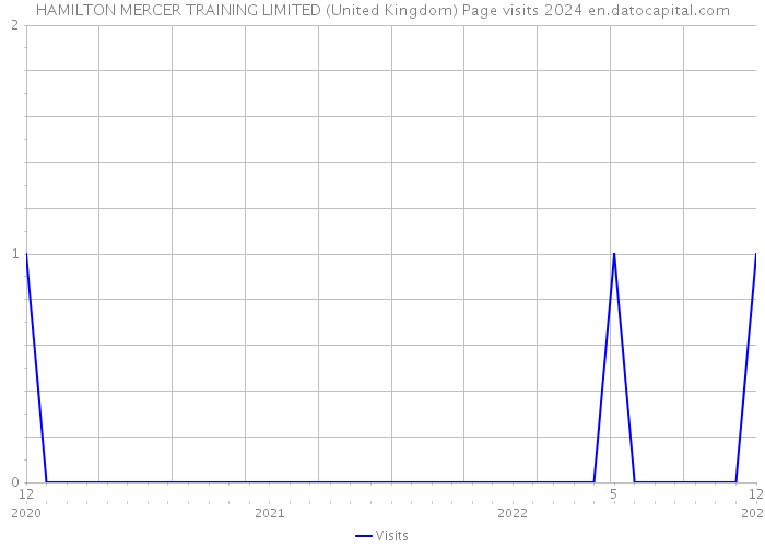 HAMILTON MERCER TRAINING LIMITED (United Kingdom) Page visits 2024 