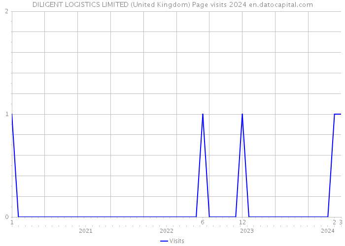 DILIGENT LOGISTICS LIMITED (United Kingdom) Page visits 2024 