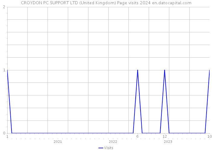 CROYDON PC SUPPORT LTD (United Kingdom) Page visits 2024 