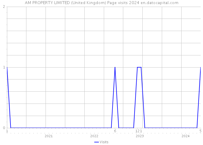 AM PROPERTY LIMITED (United Kingdom) Page visits 2024 