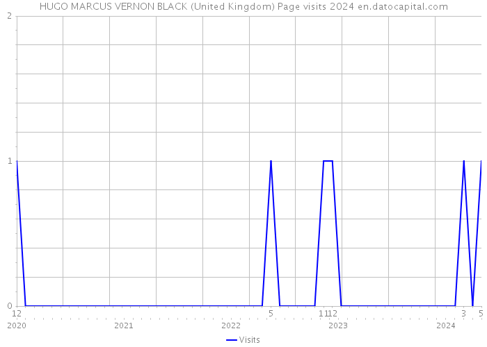 HUGO MARCUS VERNON BLACK (United Kingdom) Page visits 2024 