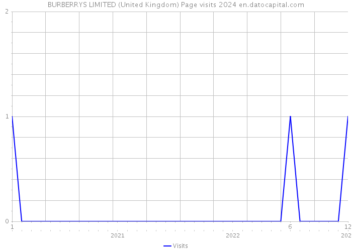 BURBERRYS LIMITED (United Kingdom) Page visits 2024 