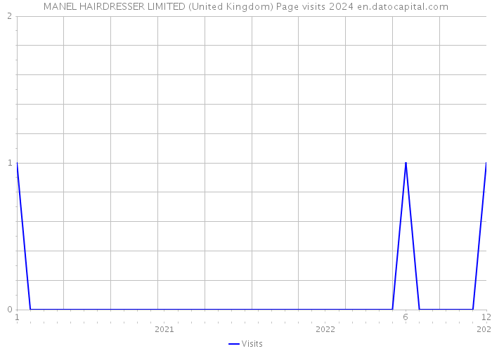 MANEL HAIRDRESSER LIMITED (United Kingdom) Page visits 2024 