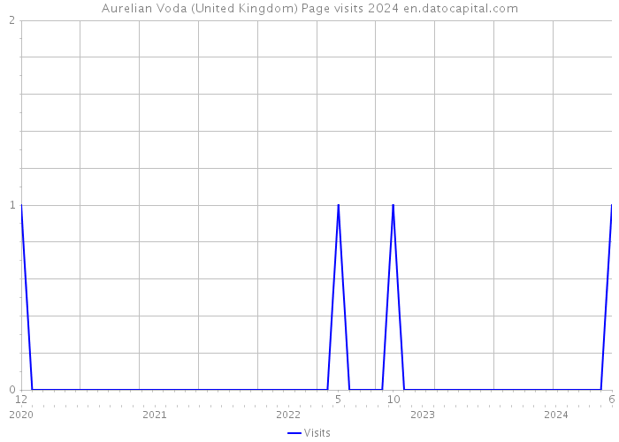 Aurelian Voda (United Kingdom) Page visits 2024 