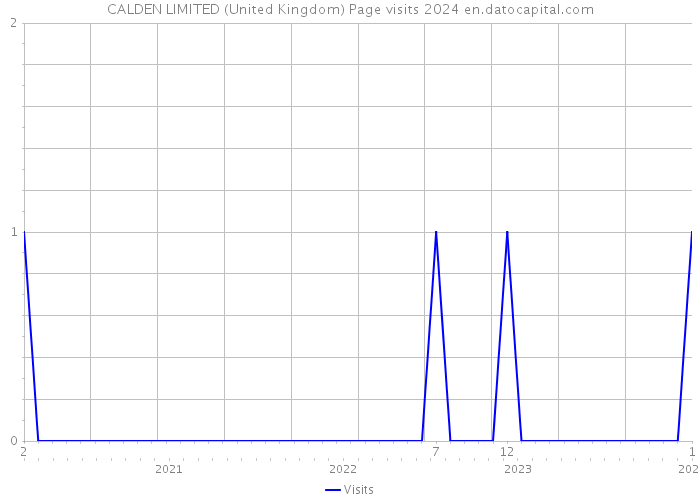 CALDEN LIMITED (United Kingdom) Page visits 2024 
