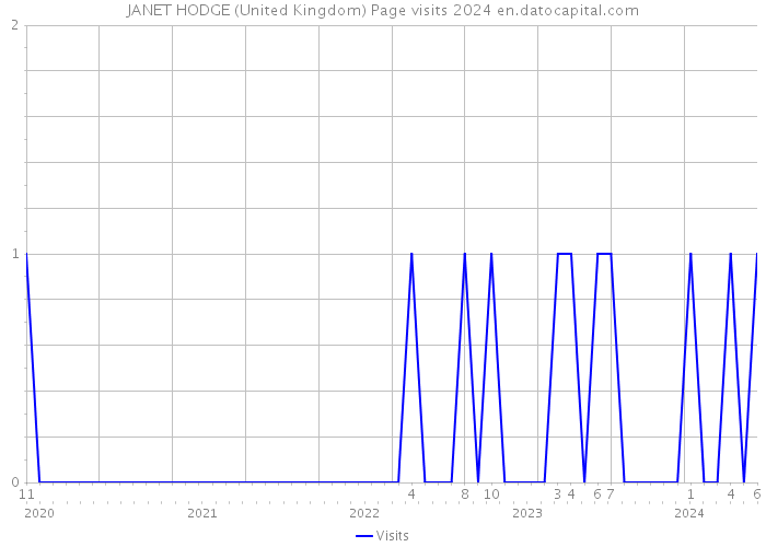 JANET HODGE (United Kingdom) Page visits 2024 