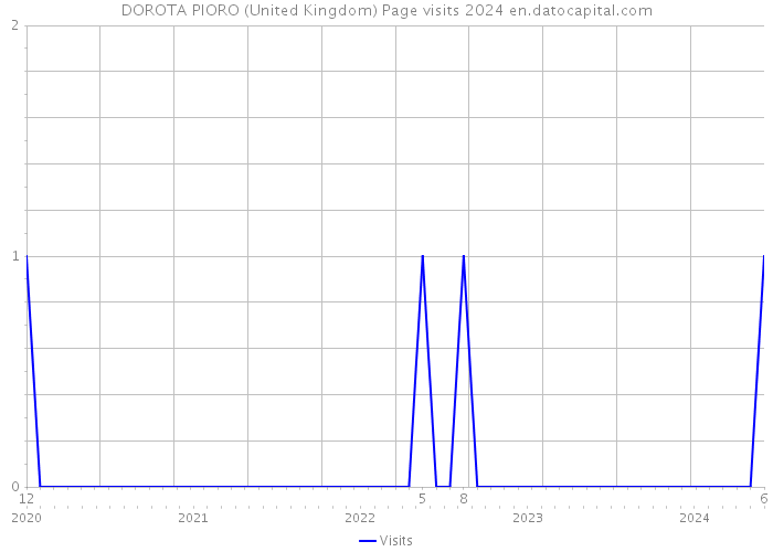 DOROTA PIORO (United Kingdom) Page visits 2024 