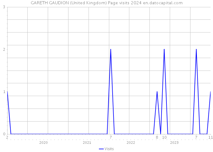 GARETH GAUDION (United Kingdom) Page visits 2024 