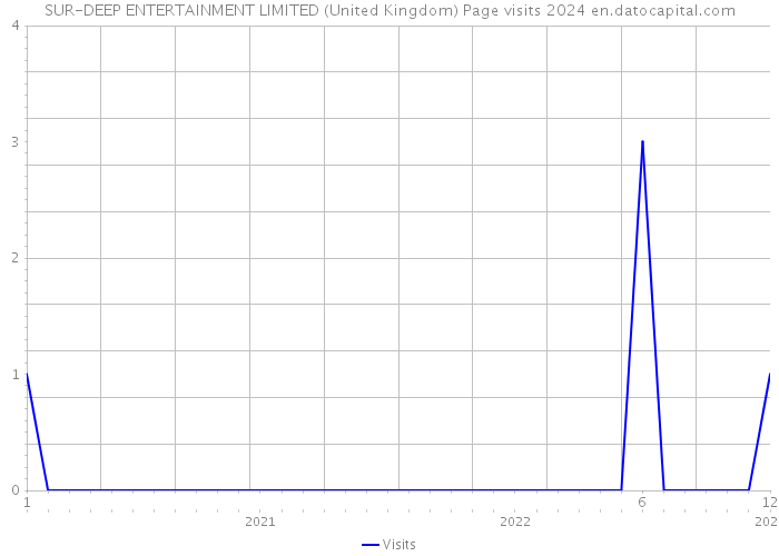 SUR-DEEP ENTERTAINMENT LIMITED (United Kingdom) Page visits 2024 