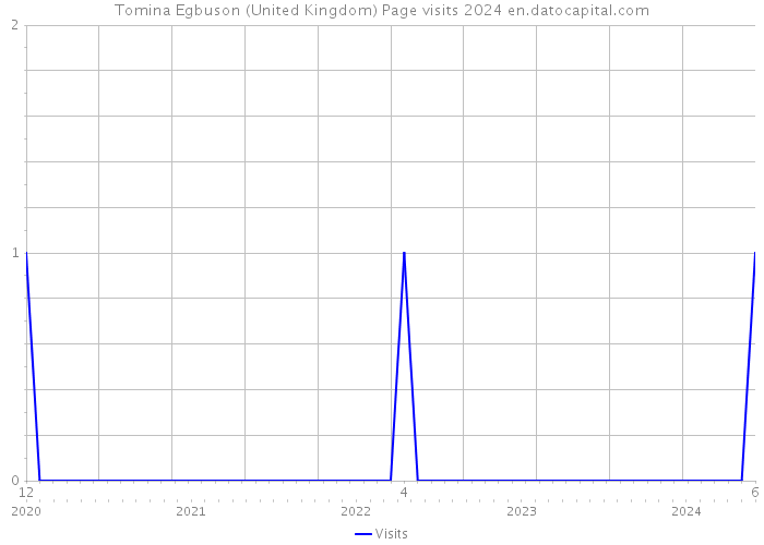 Tomina Egbuson (United Kingdom) Page visits 2024 
