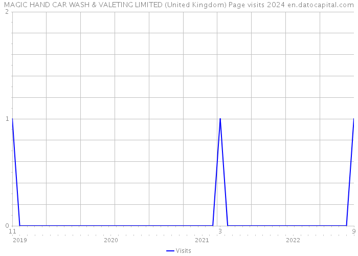 MAGIC HAND CAR WASH & VALETING LIMITED (United Kingdom) Page visits 2024 