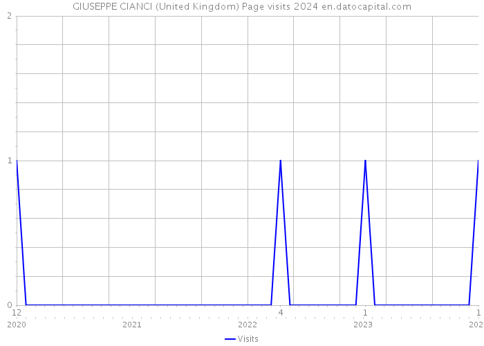 GIUSEPPE CIANCI (United Kingdom) Page visits 2024 
