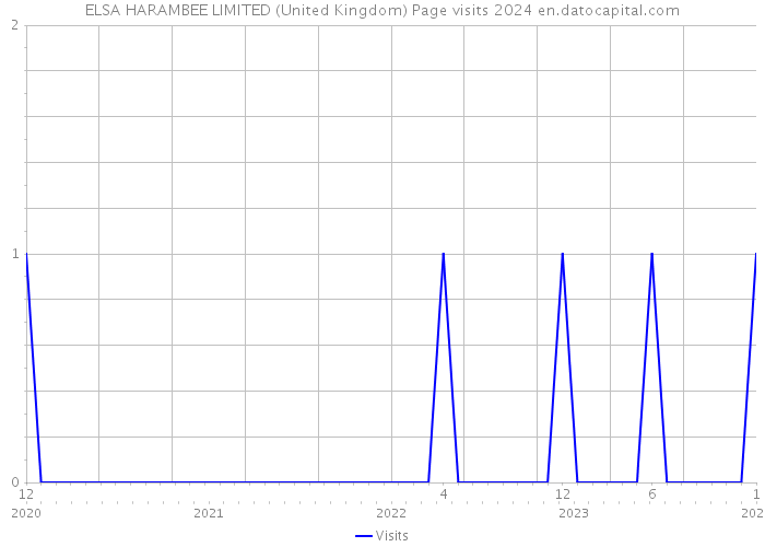 ELSA HARAMBEE LIMITED (United Kingdom) Page visits 2024 