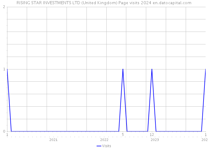 RISING STAR INVESTMENTS LTD (United Kingdom) Page visits 2024 