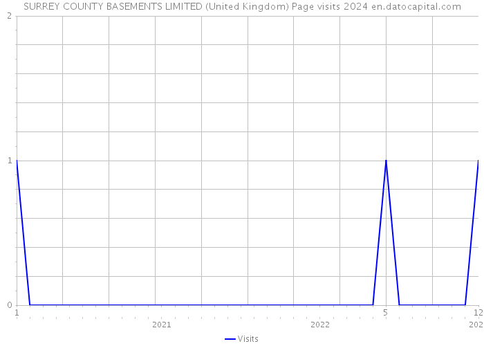 SURREY COUNTY BASEMENTS LIMITED (United Kingdom) Page visits 2024 