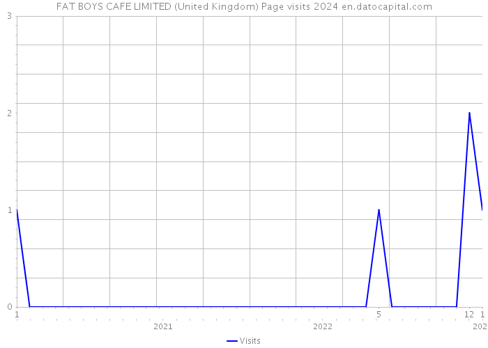 FAT BOYS CAFE LIMITED (United Kingdom) Page visits 2024 