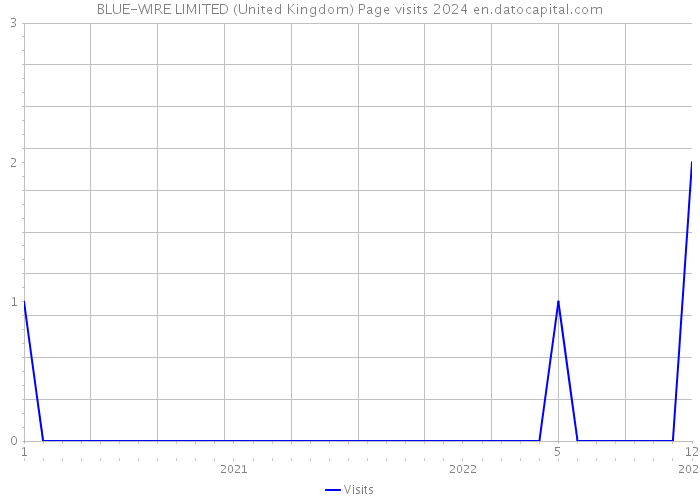 BLUE-WIRE LIMITED (United Kingdom) Page visits 2024 