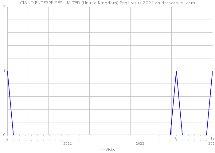CIANO ENTERPRISES LIMITED (United Kingdom) Page visits 2024 