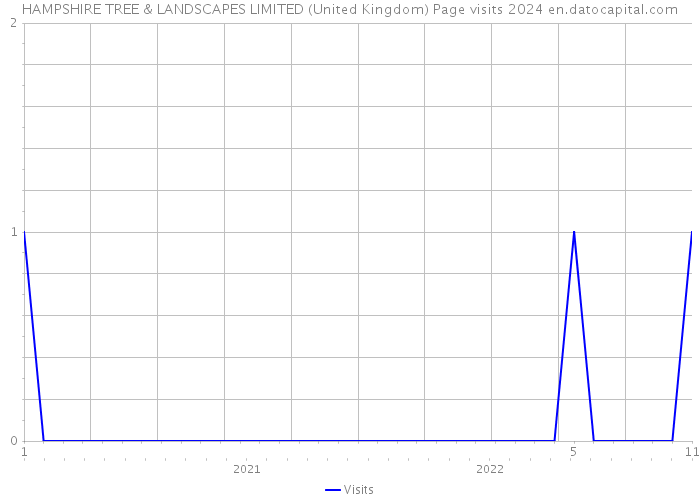 HAMPSHIRE TREE & LANDSCAPES LIMITED (United Kingdom) Page visits 2024 