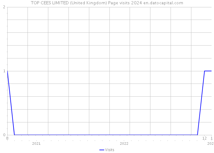 TOP CEES LIMITED (United Kingdom) Page visits 2024 