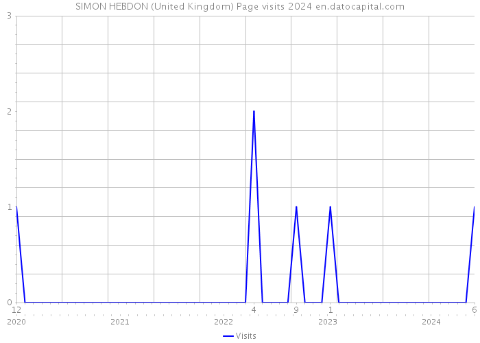 SIMON HEBDON (United Kingdom) Page visits 2024 
