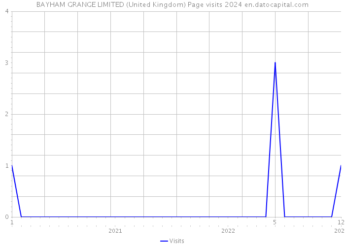 BAYHAM GRANGE LIMITED (United Kingdom) Page visits 2024 