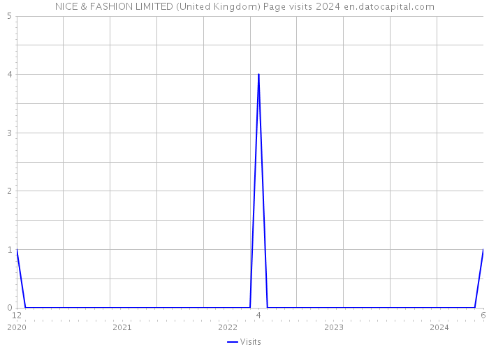 NICE & FASHION LIMITED (United Kingdom) Page visits 2024 