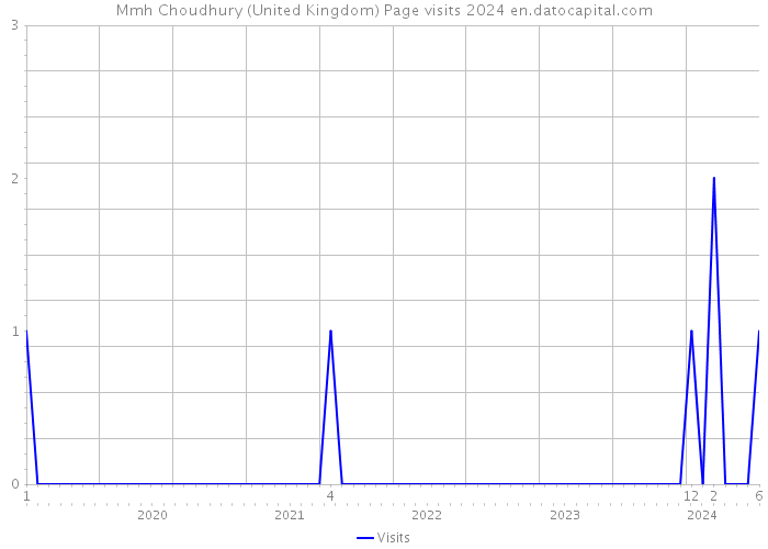 Mmh Choudhury (United Kingdom) Page visits 2024 