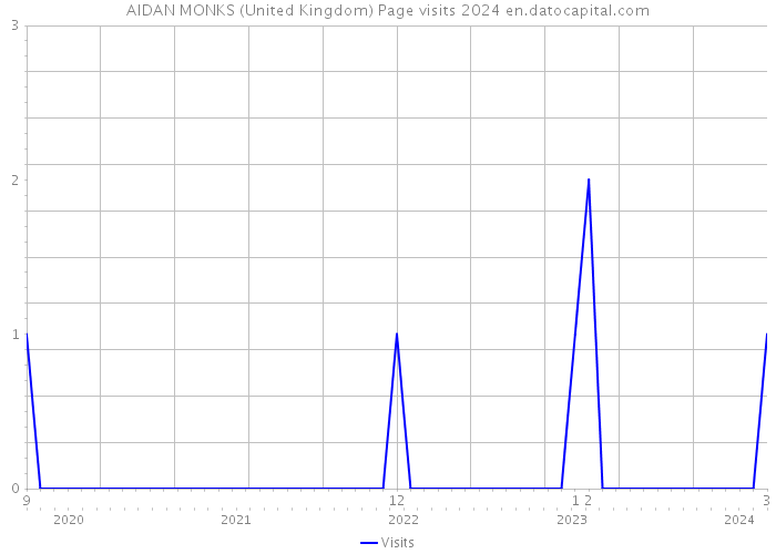 AIDAN MONKS (United Kingdom) Page visits 2024 