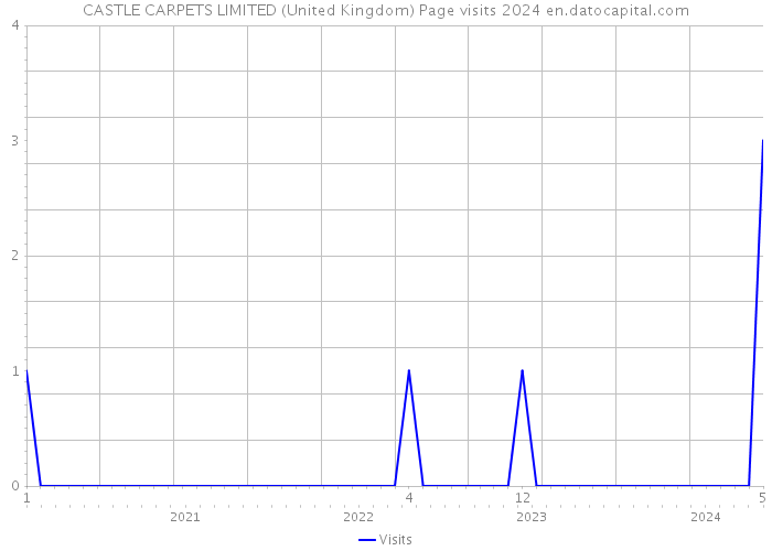 CASTLE CARPETS LIMITED (United Kingdom) Page visits 2024 