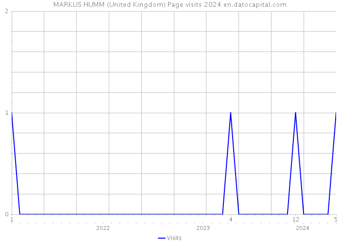 MARKUS HUMM (United Kingdom) Page visits 2024 