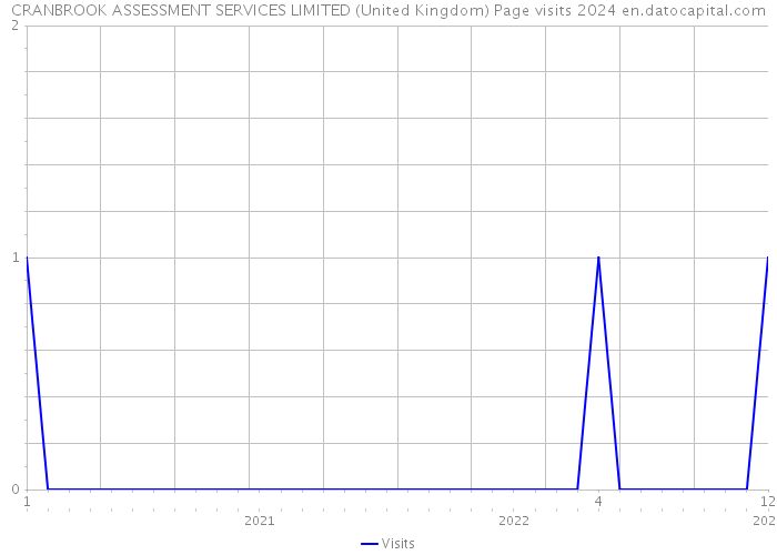 CRANBROOK ASSESSMENT SERVICES LIMITED (United Kingdom) Page visits 2024 