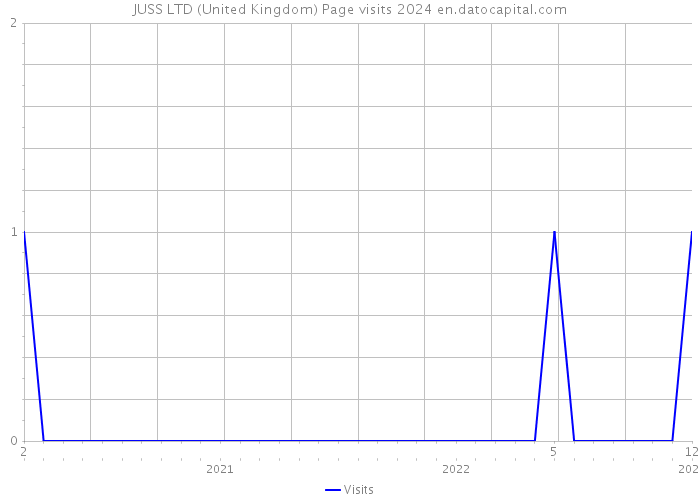 JUSS LTD (United Kingdom) Page visits 2024 