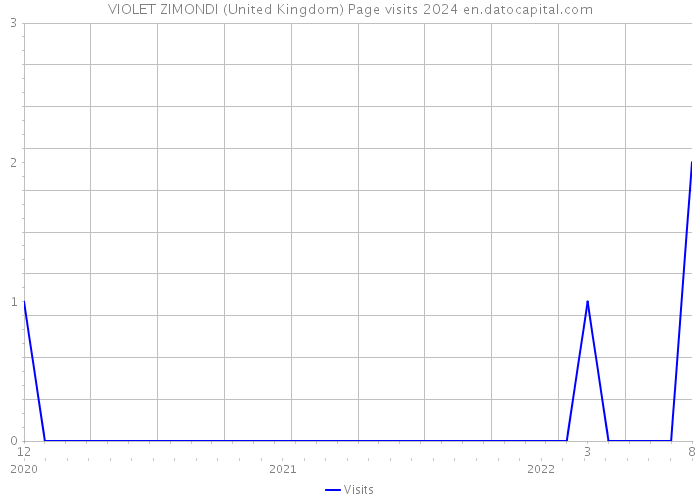 VIOLET ZIMONDI (United Kingdom) Page visits 2024 