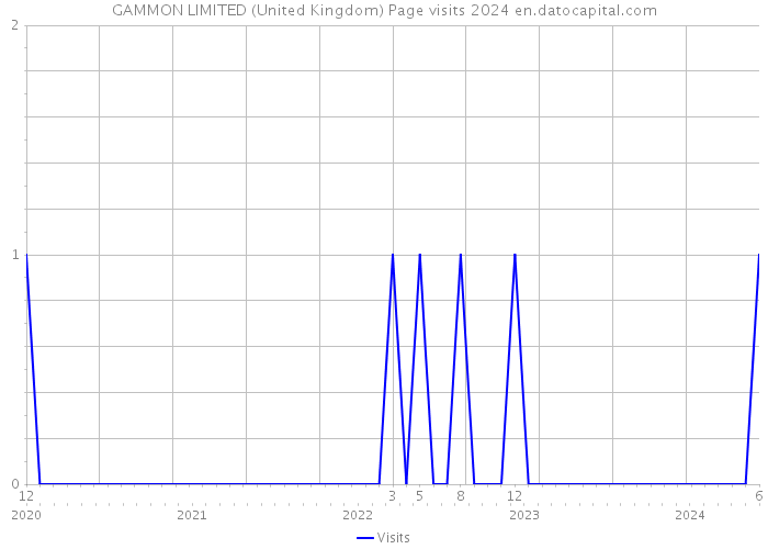 GAMMON LIMITED (United Kingdom) Page visits 2024 