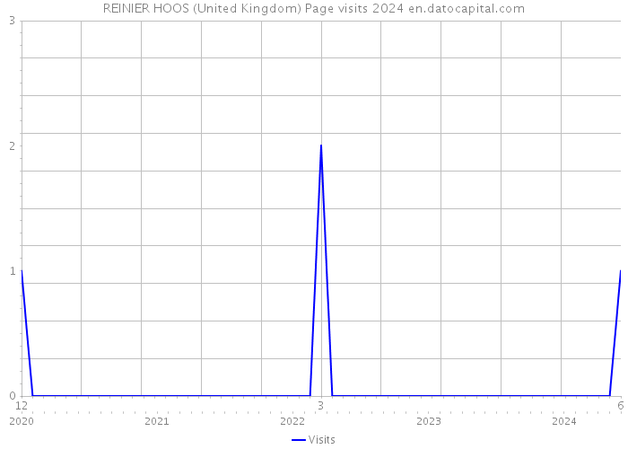 REINIER HOOS (United Kingdom) Page visits 2024 