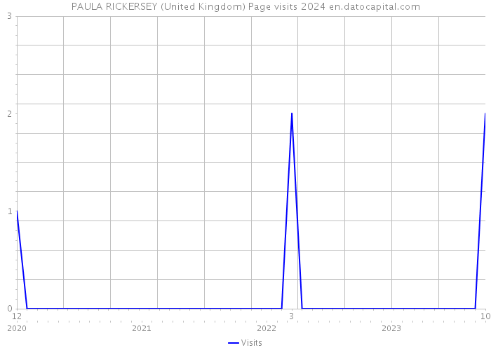 PAULA RICKERSEY (United Kingdom) Page visits 2024 
