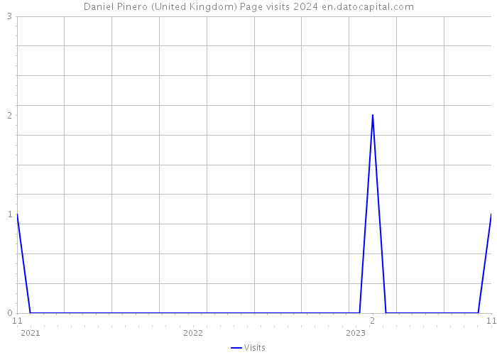 Daniel Pinero (United Kingdom) Page visits 2024 