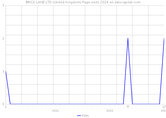BRICK LANE LTD (United Kingdom) Page visits 2024 