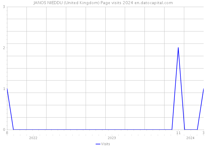JANOS NIEDDU (United Kingdom) Page visits 2024 